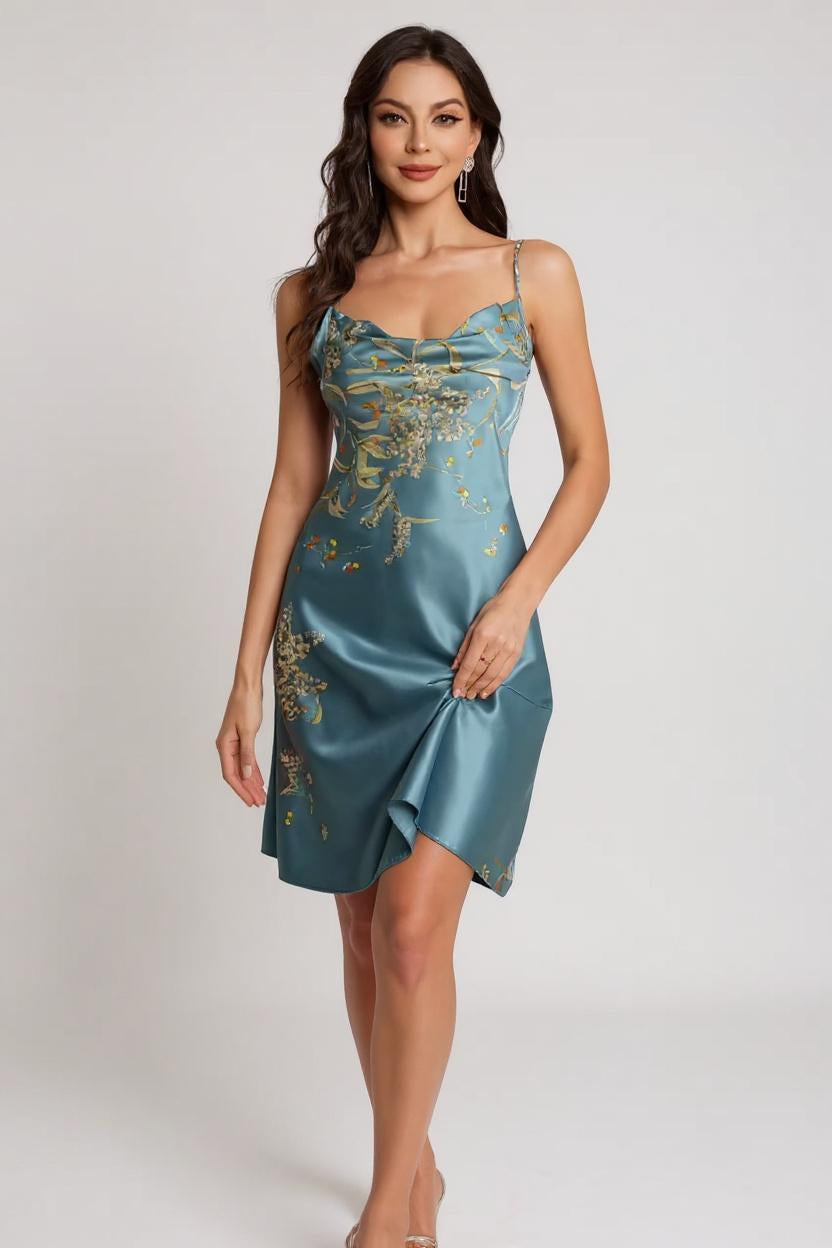 Silk Nightgown – Floral Print