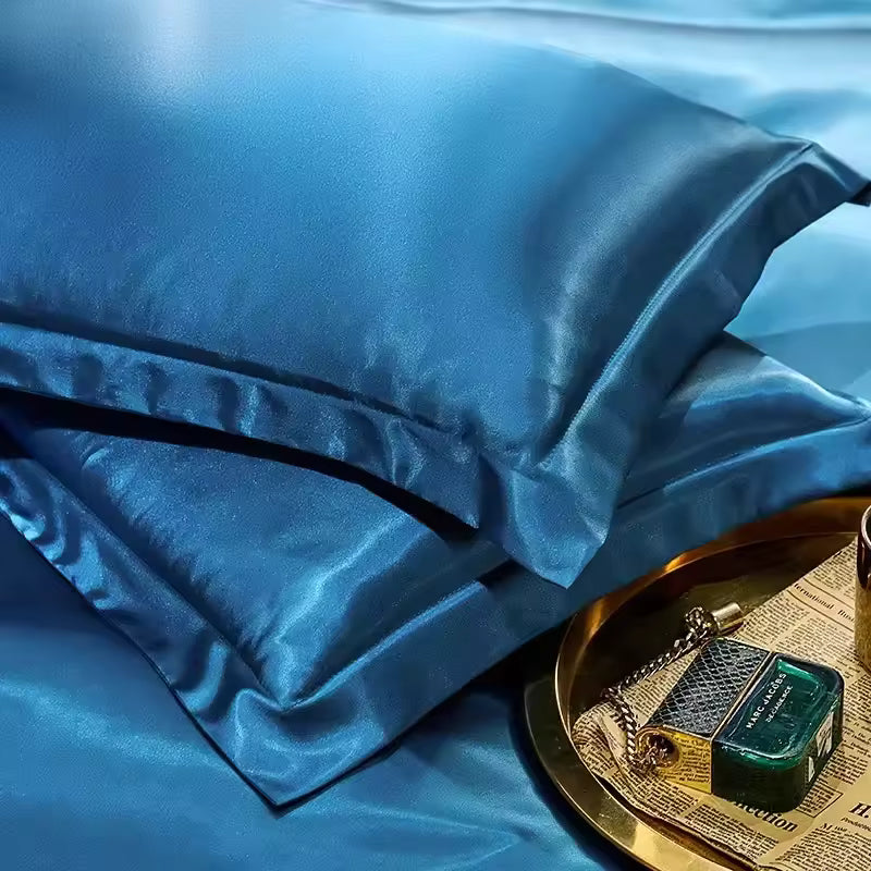 2pcs Silk Pillowcase - Ruffled Edge