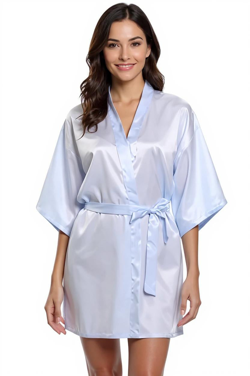 Short Silk Robe