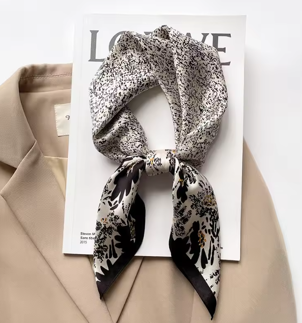 100% Mulberry Silk Scarf - 65x65cm