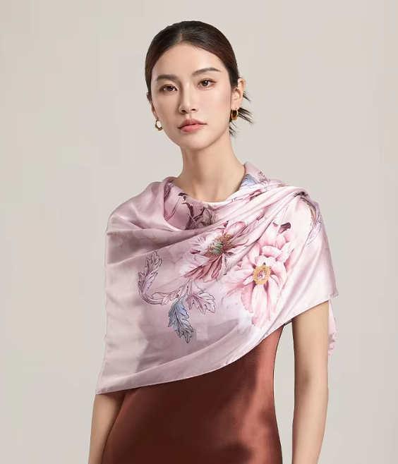 100% Silk Scarf - 170x50cm