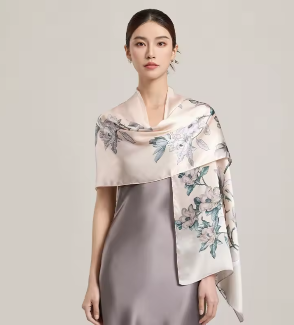 100% Silk Scarf - 170x50cm