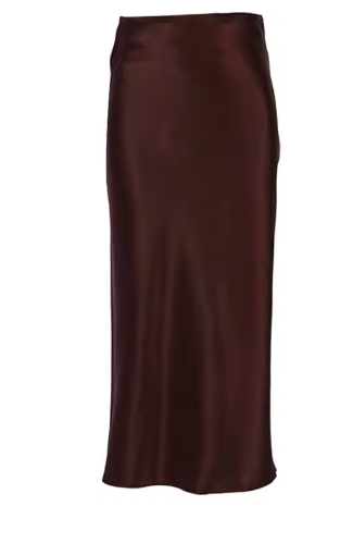 Silk Midi Skirt