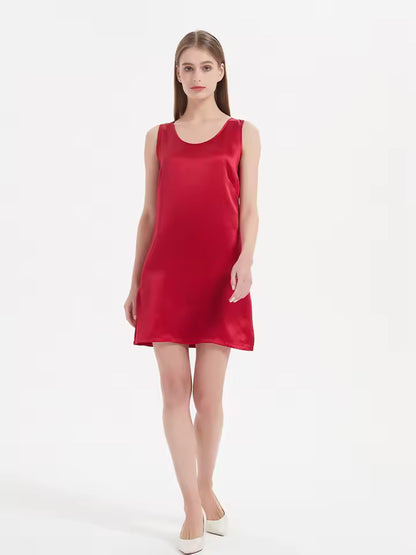 Silk Shift Mini Dress