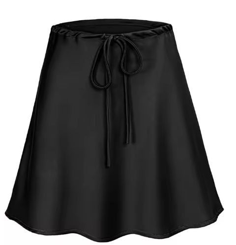 Silk Mini Skirt – Straight Fit