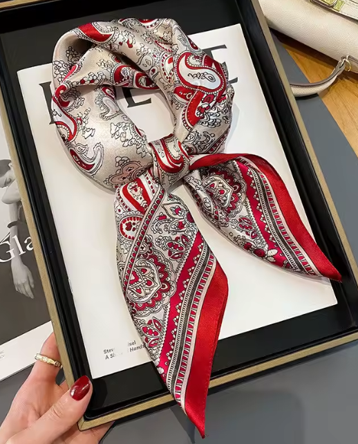 100% Mulberry Silk Scarf - 65x65cm