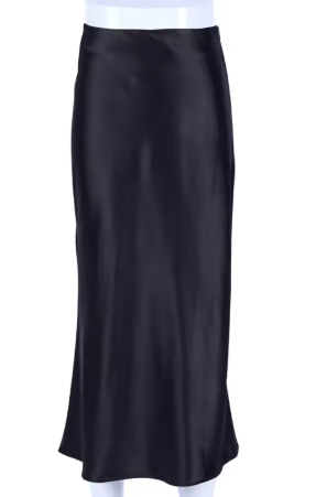 Silk Midi Skirt