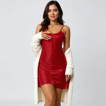 Silk Slip Mini Dress