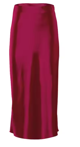 Silk Midi Skirt