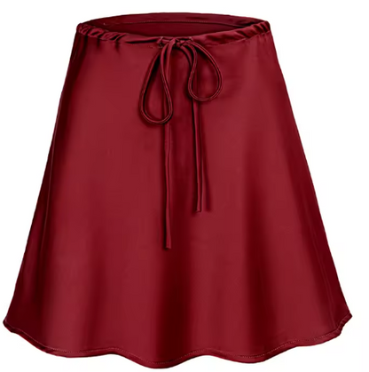 Silk Mini Skirt – Straight Fit