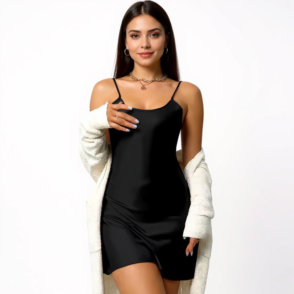 Silk Slip Mini Dress