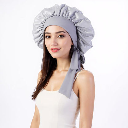 Silk Bonnet with Long Ribbons