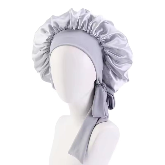 Silk Bonnet with Long Ribbons