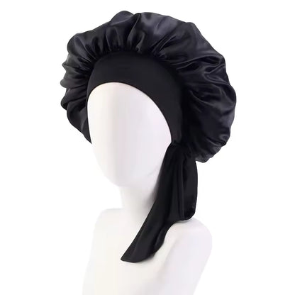 Silk Bonnet with Long Ribbons