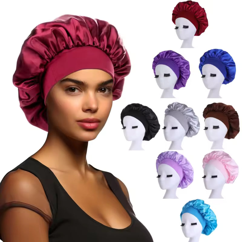 Elastic Band Silk Bonnet