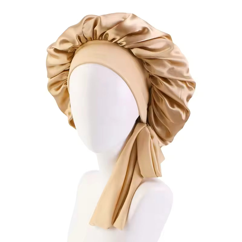 Silk Bonnet with Long Ribbons