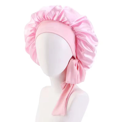 Silk Bonnet with Long Ribbons