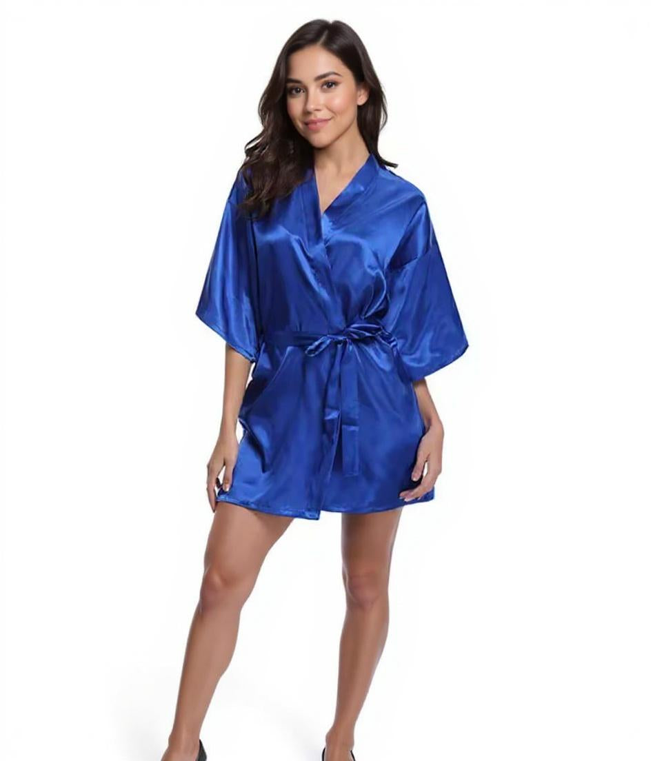 Short Silk Robe