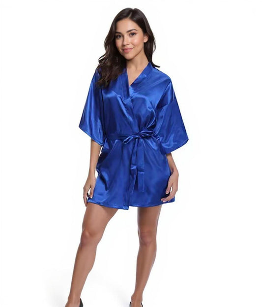 Short Silk Robe