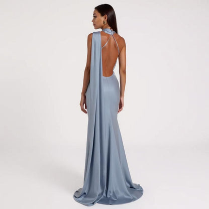 Silk One-Shoulder Dress