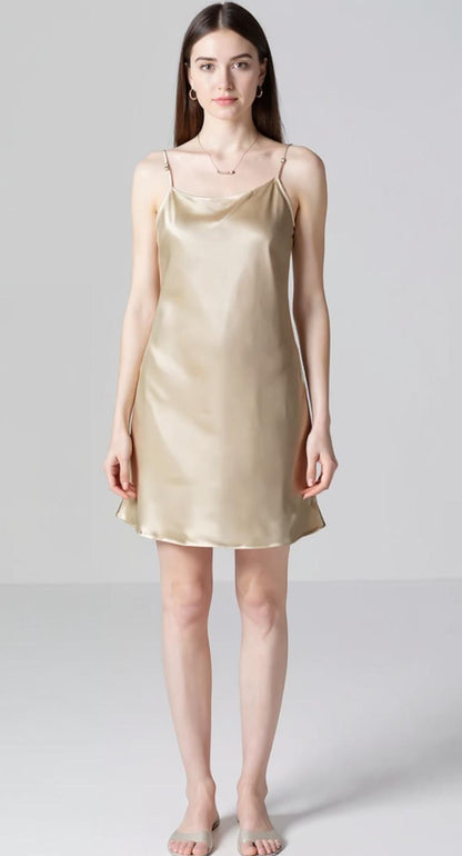 Silk Dress Spaghetti Strap