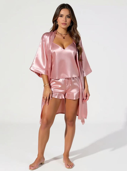 Silk Set with Robe