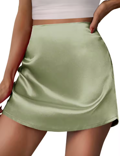 Silk Mini Skirt