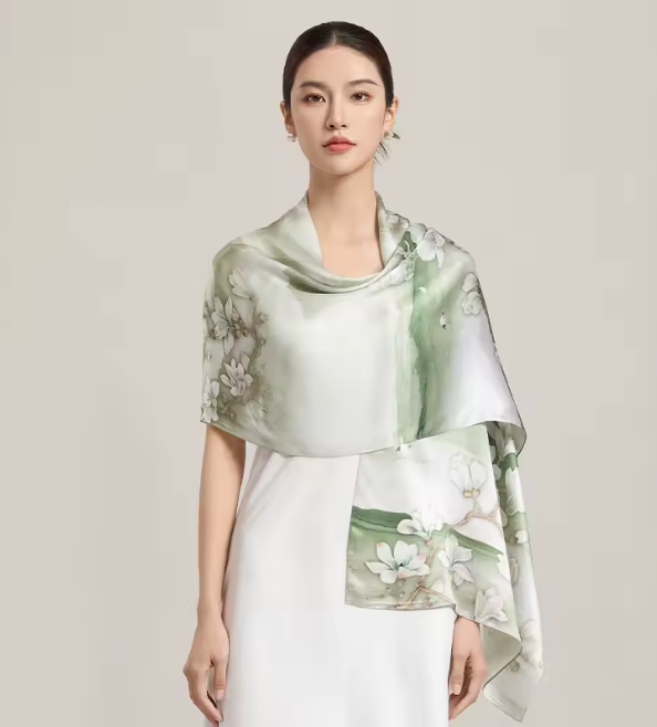 100% Silk Scarf - 170x50cm