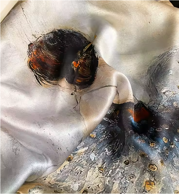 100% Mulberry Silk Scarf - 65x65cm