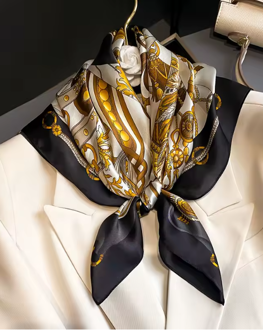 100% Mulberry Silk Scarf - 65x65cm