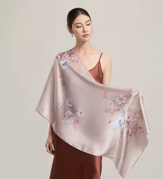 100% Silk Scarf - 170x50cm