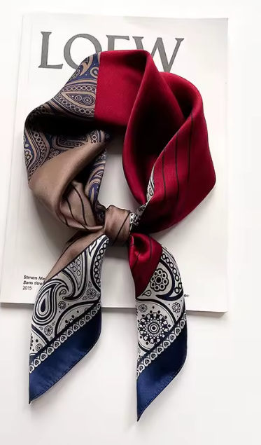 100% Mulberry Silk Scarf - 65x65cm