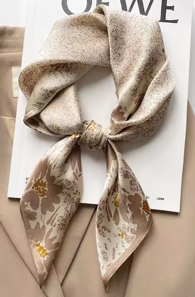 100% Mulberry Silk Scarf - 65x65cm