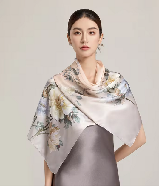 100% Silk Scarf - 170x50cm