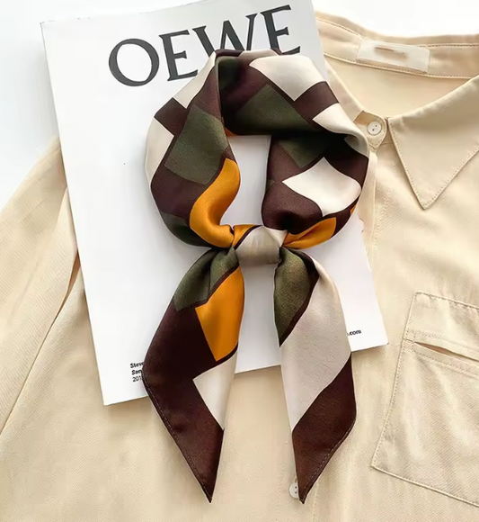 100% Mulberry Silk Scarf - 65x65cm